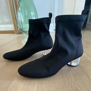 Zara Sock Bootie with Acrylic Heel